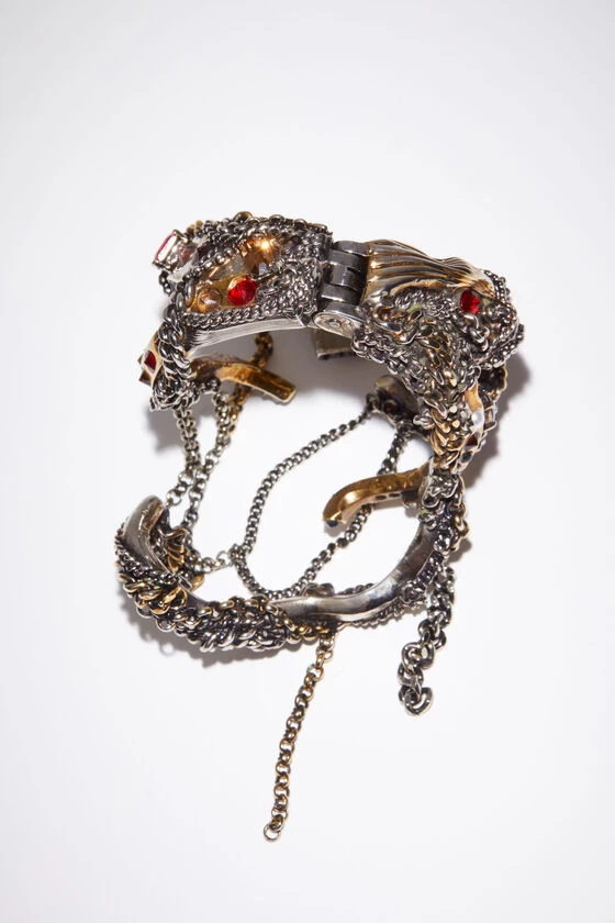 Acne Studios Mixed Textured Cuff Bracelet 6 Acne Studios Mixed Textured Cuff Bracelet – Image 4