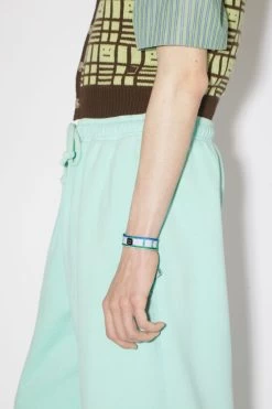Acne Studios Face Logo Friendship Bracelet -Acne Studios C50333 I C