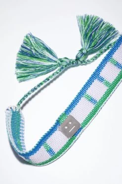 Acne Studios Face Logo Friendship Bracelet -Acne Studios C50333 I E