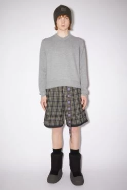 Acne Studios Wool V-neck Sweater -Acne Studios C60048 990 C