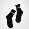 Acne Studios Ribbed Logo Socks -Acne Studios C80133 BXV A
