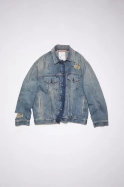 Acne Studios Destroyed Relaxed Denim Jacket - Detroit -Acne Studios C90125 AUZ F