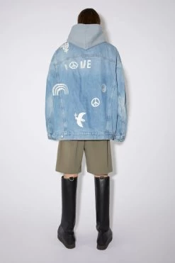 Acne Studios Limited Edition Embroidered Loose Fit Denim Jacket -Acne Studios C90137 228 B
