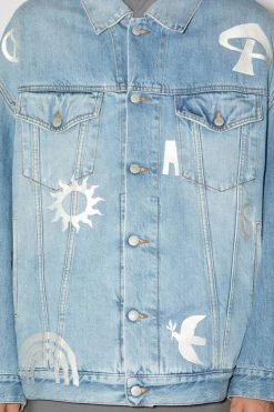Acne Studios Limited Edition Embroidered Loose Fit Denim Jacket -Acne Studios C90137 228 D