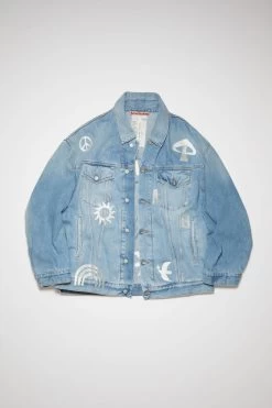 Acne Studios Limited Edition Embroidered Loose Fit Denim Jacket -Acne Studios C90137 228 E