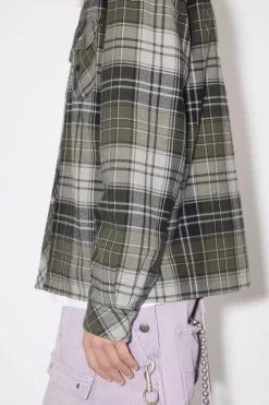 Acne Studios Check Hooded Jacket -Acne Studios C90146 DFF D