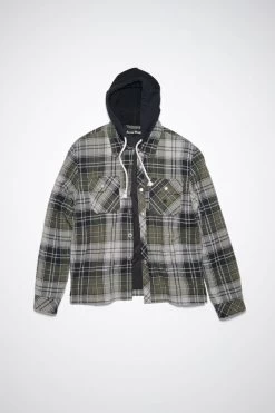 Acne Studios Check Hooded Jacket -Acne Studios C90146 DFF F