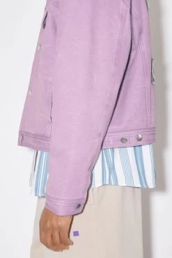 Acne Studios Face Logo Canvas Jacket -Acne Studios C90147 DF9 D