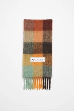 Acne Studios Mohair Checked Scarf