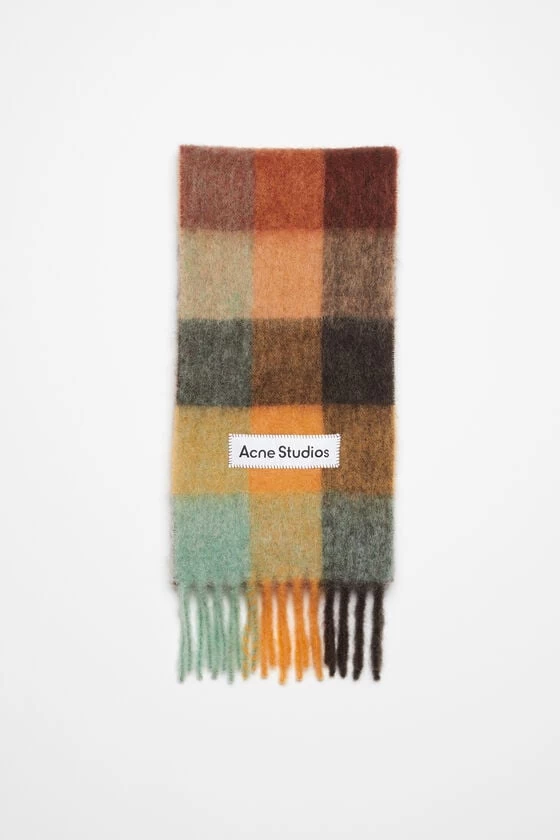 Acne Studios Mohair Checked Scarf 3 Acne Studios Mohair Checked Scarf
