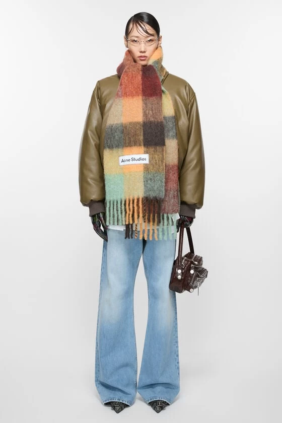 Acne Studios Mohair Checked Scarf 4 Acne Studios Mohair Checked Scarf – Image 2