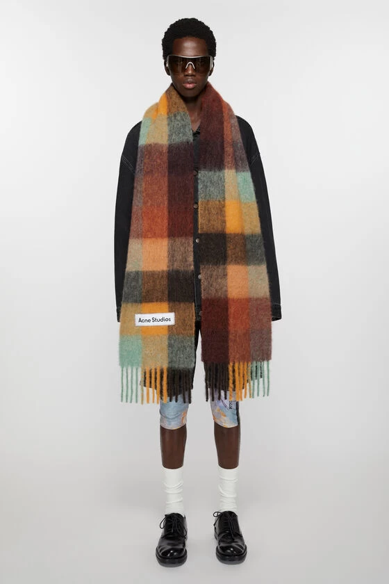 Acne Studios Mohair Checked Scarf 5 Acne Studios Mohair Checked Scarf – Image 3