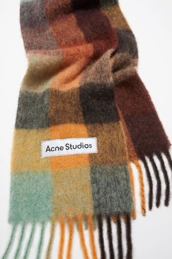 Acne Studios Mohair Checked Scarf 6 Acne Studios Mohair Checked Scarf – Image 4