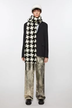Acne Studios Houndstooth Scarf -Acne Studios CA0153 AL4 C