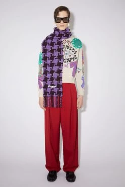 Acne Studios Houndstooth Scarf -Acne Studios CA0153 AMP C