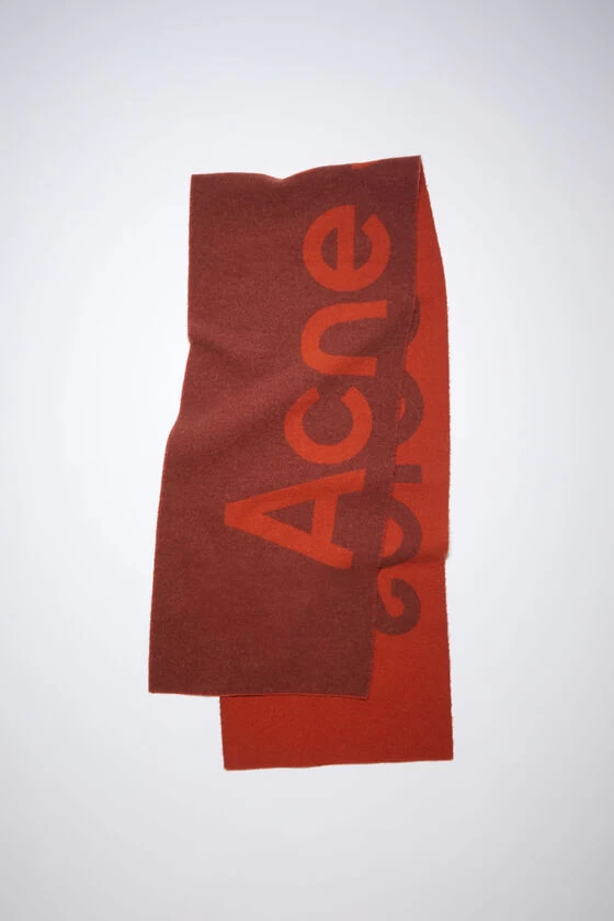 Acne Studios Logo Jacquard Scarf - Narrow 3 Acne Studios Logo Jacquard Scarf - Narrow