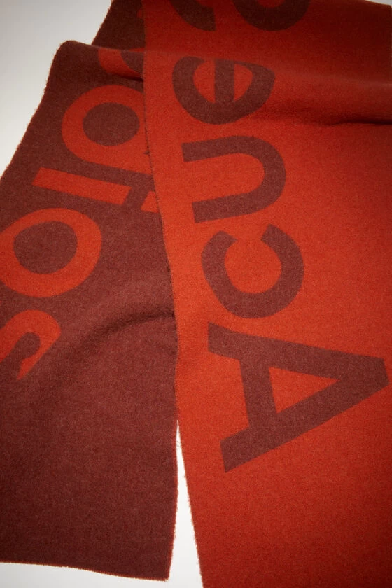 Acne Studios Logo Jacquard Scarf - Narrow 6 Acne Studios Logo Jacquard Scarf - Narrow – Image 4