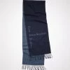 Acne Studios Contrast Logo Jacquard Wool Scarf 1 Acne Studios Contrast Logo Jacquard Wool Scarf -Acne Studios CA0202 885 A