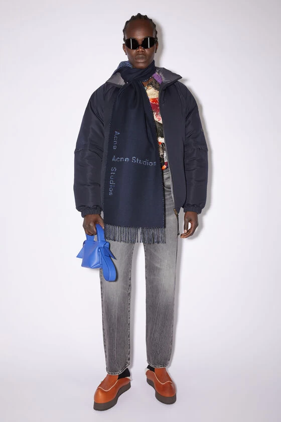 Acne Studios Contrast Logo Jacquard Wool Scarf 5 Acne Studios Contrast Logo Jacquard Wool Scarf – Image 3