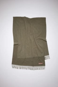 Acne Studios Fringe Wool Scarf - Oversized