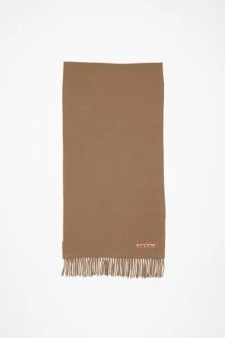 Acne Studios Fringe Wool Scarf – Narrow