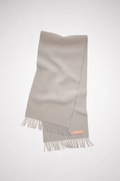 Acne Studios Rich Wool Fringe Scarf - Narrow
