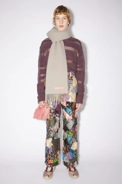 Acne Studios Rich Wool Fringe Scarf - Narrow -Acne Studios CA0215 CYW C