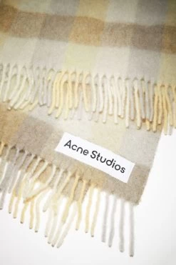 Acne Studios Check Alpaca Blend Blanket Scarf -Acne Studios CA0220 CZ3 D