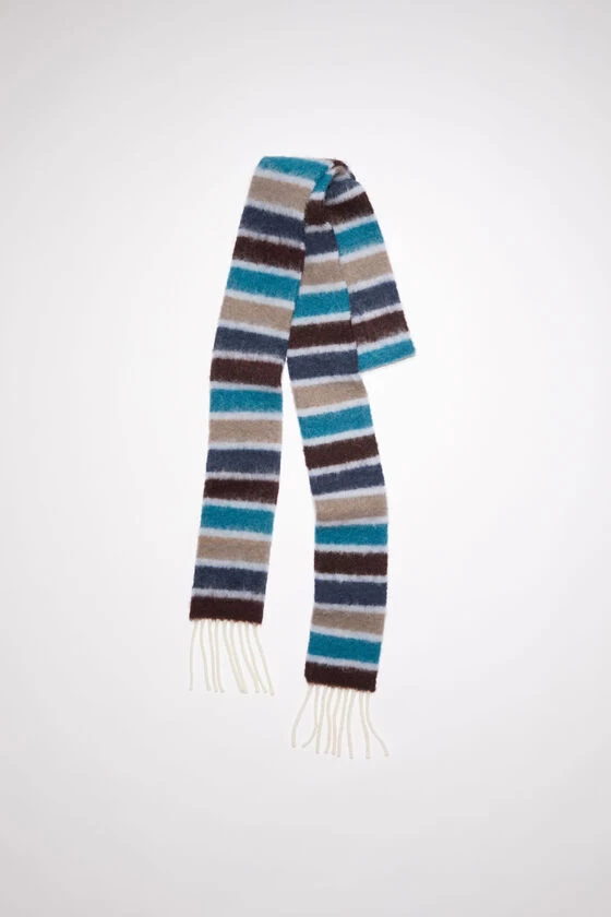 Acne Studios Wool-apaca Fringe Scarf - Skinny 3 Acne Studios Wool-apaca Fringe Scarf - Skinny