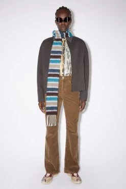 Acne Studios Wool-apaca Fringe Scarf - Skinny 8 Acne Studios Wool-apaca Fringe Scarf - Skinny -Acne Studios CA0226 AG7 C