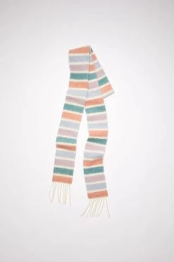 Acne Studios Wool-alpaca Fringe Scarf - Skinny