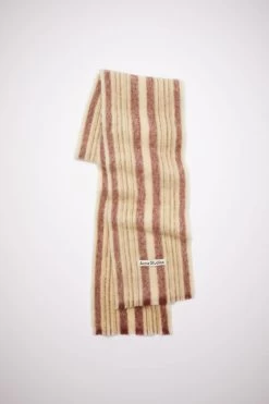Acne Studios Stripe Wool Mohair Scarf