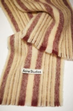 Acne Studios Stripe Wool Mohair Scarf -Acne Studios CA0231 DEG D
