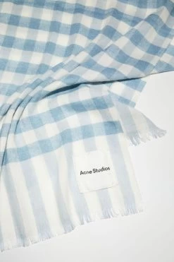 Acne Studios Check Cashmere Linen Scarf 9 Acne Studios Check Cashmere Linen Scarf -Acne Studios CA0233 DEZ D