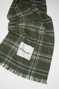 Acne Studios Plaid Cashmere Scarf -Acne Studios CA0235 AAY D