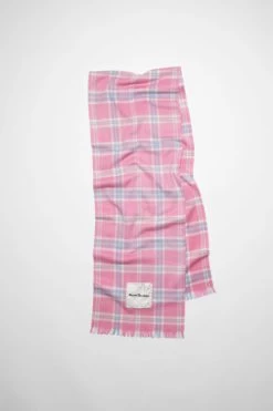 Acne Studios Plaid Cashmere Scarf