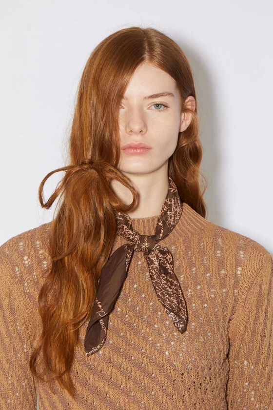 Acne Studios Printed Cotton Silk Scarf 4 Acne Studios Printed Cotton Silk Scarf – Image 2