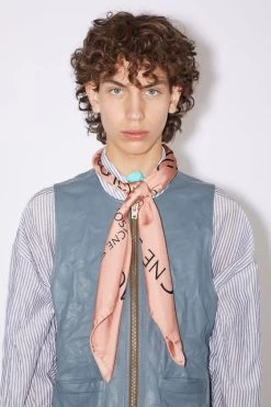 Acne Studios Silk Logo Scarf - Medium -Acne Studios CA0249 416 C