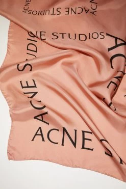 Acne Studios Silk Logo Scarf - Medium -Acne Studios CA0249 416 D