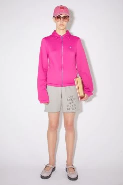 Acne Studios Tech Jersey Zippered Sweater -Acne Studios CI0118 ACT D