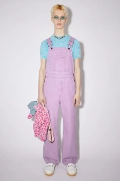 Acne Studios Regular Fit Canvas Dungarees