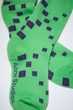 Acne Studios Face Logo Socks -Acne Studios CQ0018 DCO D