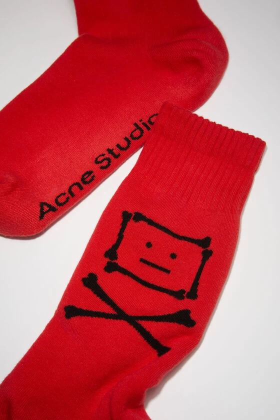 Acne Studios Crossbones Face Socks 6 Acne Studios Crossbones Face Socks – Image 4